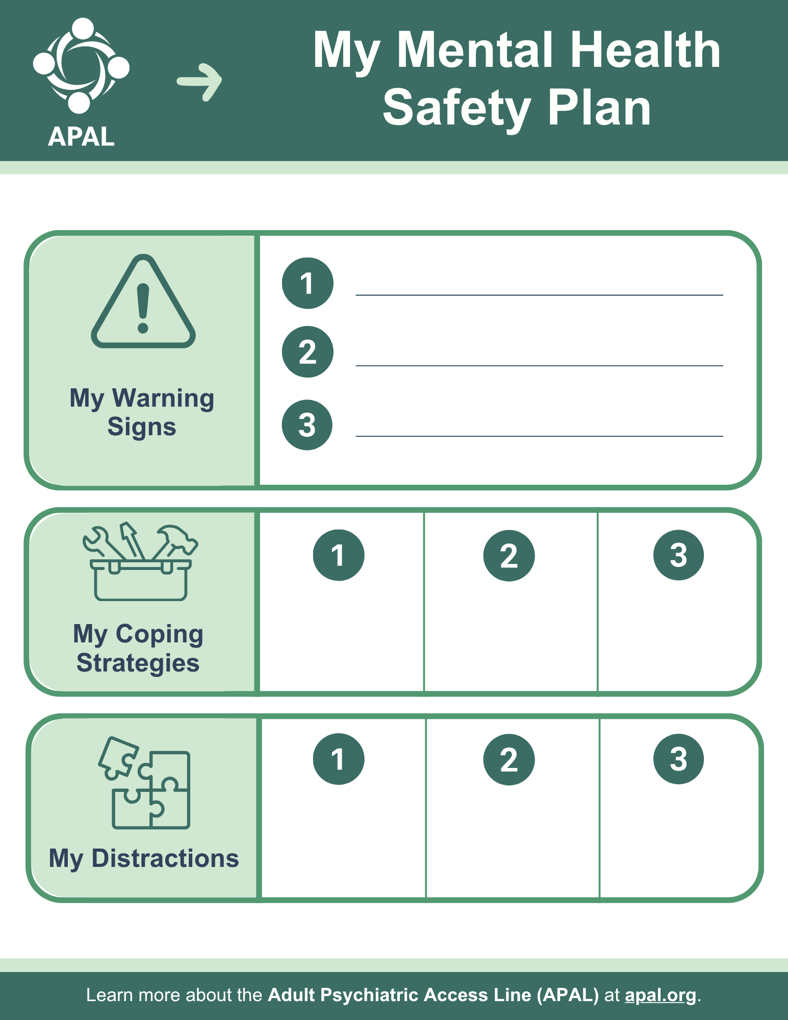 Mental Health Safety Plan